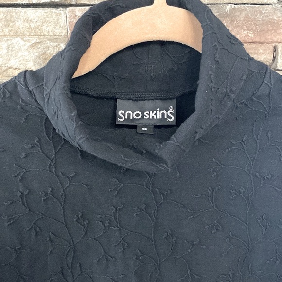 Sno Skin Black Turtleneck Base Layer Size Small - Picture 2 of 4